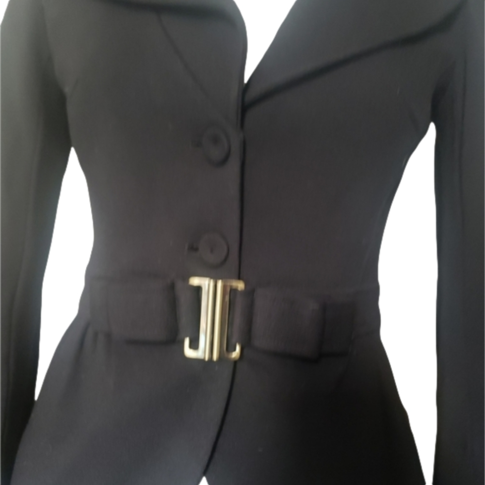HP. Sandra Angelozzi Belted Blazer Jacket